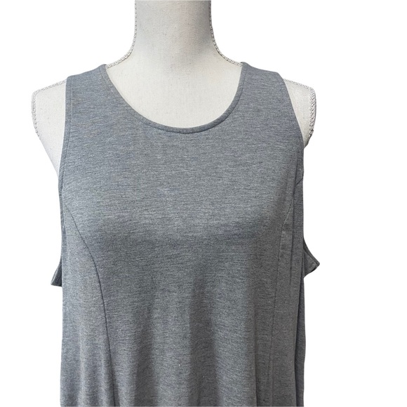 Torrid Plus Size 2X 2 Grey Sleeveless Midi Dress - Picture 3 of 8